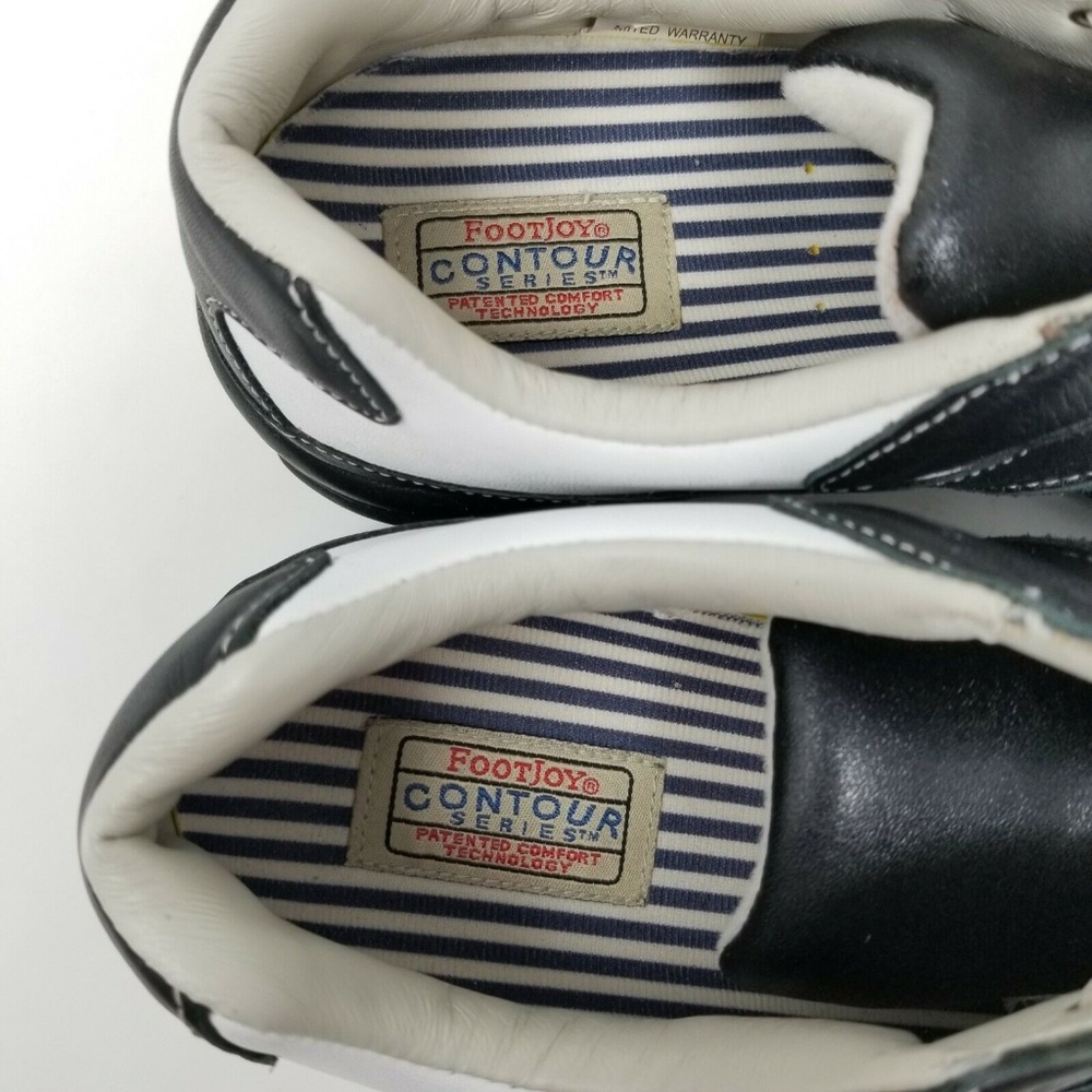 Woman’s FootJoy Contour Series White Black Golf Sh - Picture 9 of 11